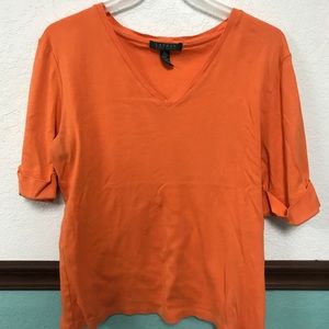 Orange Ralph Lauren short sleeve